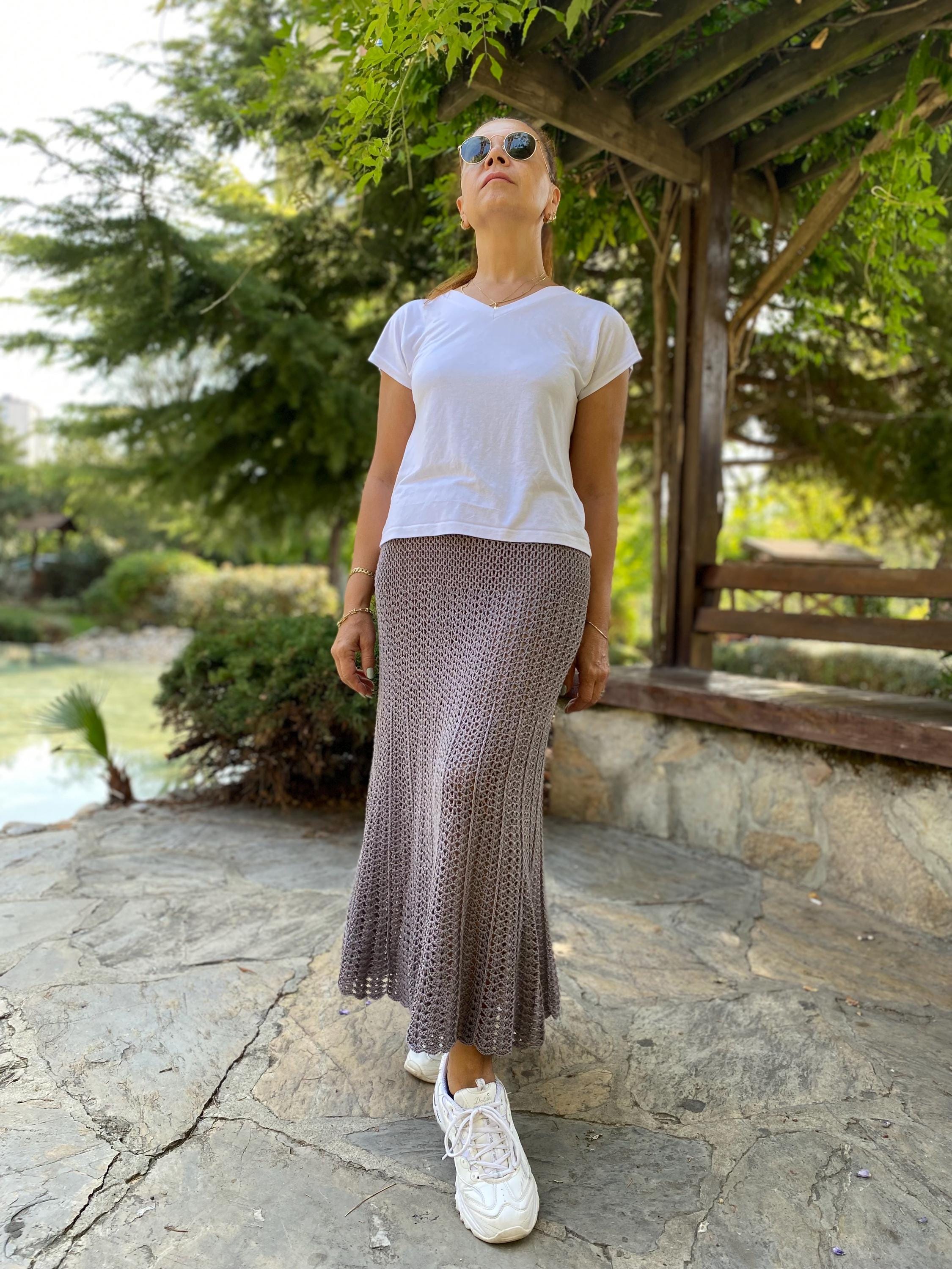 Dimi Crochet Lace Maxi Skirt
