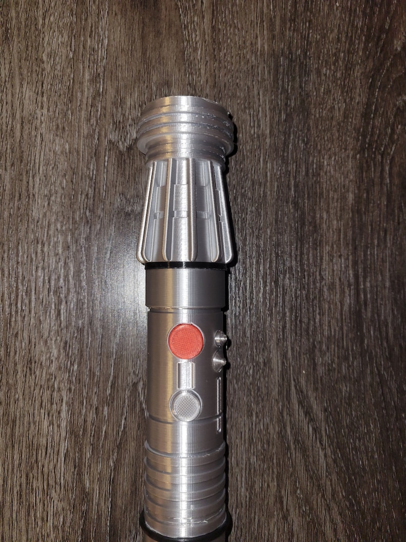 Darth Maul Single Hilt 3D Printed Lightsaber Fully Assembled + Free Stand image 7