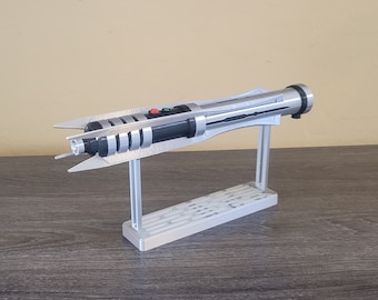 Darth Revan 3D Printed Lightsaber Fully Assembled + Free Stand
