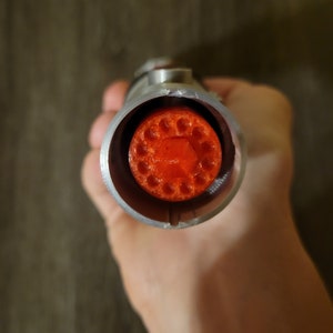 Darth Maul Single Hilt 3D Printed Lightsaber Fully Assembled + Free Stand image 5