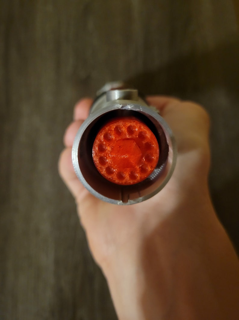 Darth Maul Single Hilt 3D Printed Lightsaber Fully Assembled + Free Stand image 5