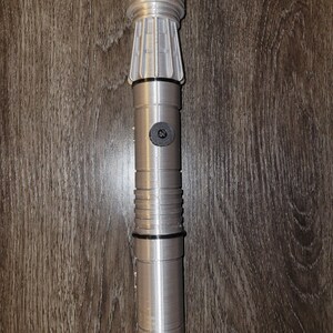 Darth Maul Single Hilt 3D Printed Lightsaber Fully Assembled + Free Stand image 8
