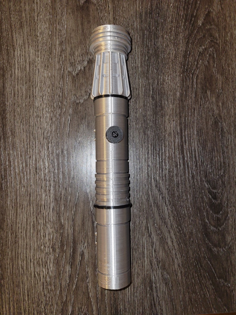 Darth Maul Single Hilt 3D Printed Lightsaber Fully Assembled + Free Stand image 8