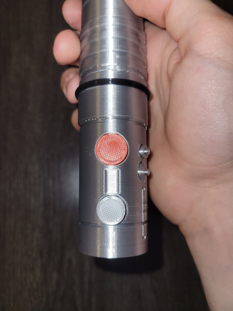 Darth Maul Single Hilt 3D Printed Lightsaber Fully Assembled + Free Stand image 6