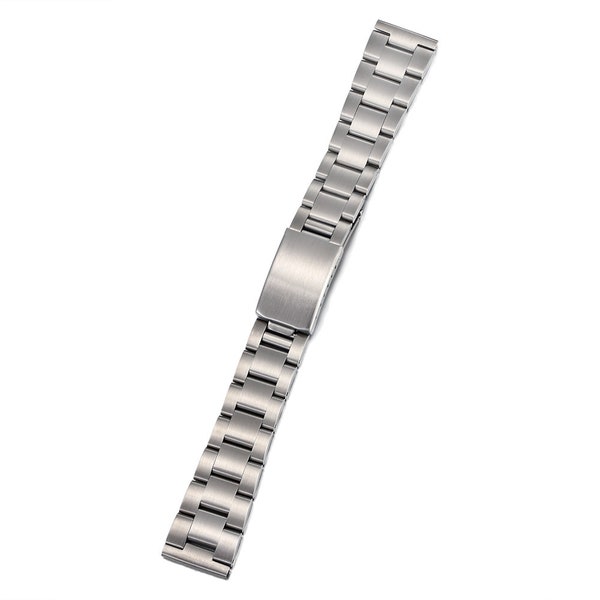 Personnalisé 17mm 18mm 19mm 20mm Brosse En Acier Inoxydable Oyster Montre Bracelet Bracelet Sangle Fit Pour ROLEX Invicta Seiko5 Timex Casio Omega Montre