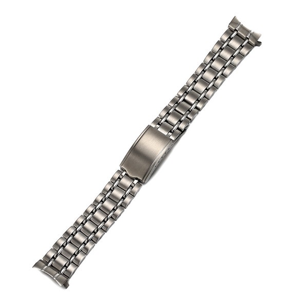 19mm 316L Stainless Steel Replacement Railroad Watch Bracelet Band For Seiko Sport 5 6139-6010 6012 6019  Watch