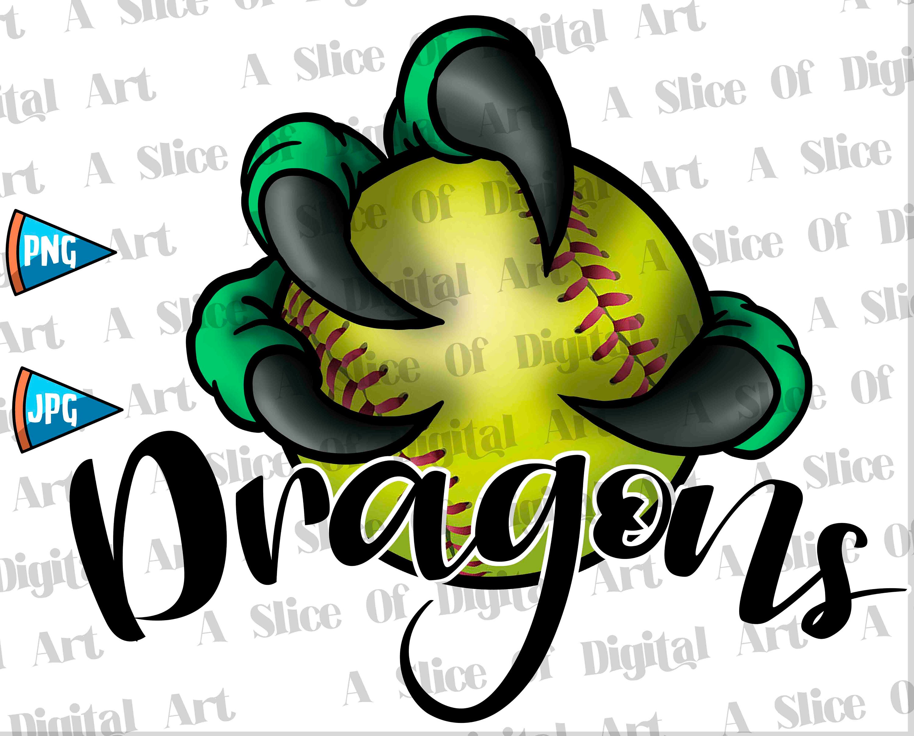 Dragons Claw Softball Athletic Teams Png Jpeg Not Svg Go - Etsy