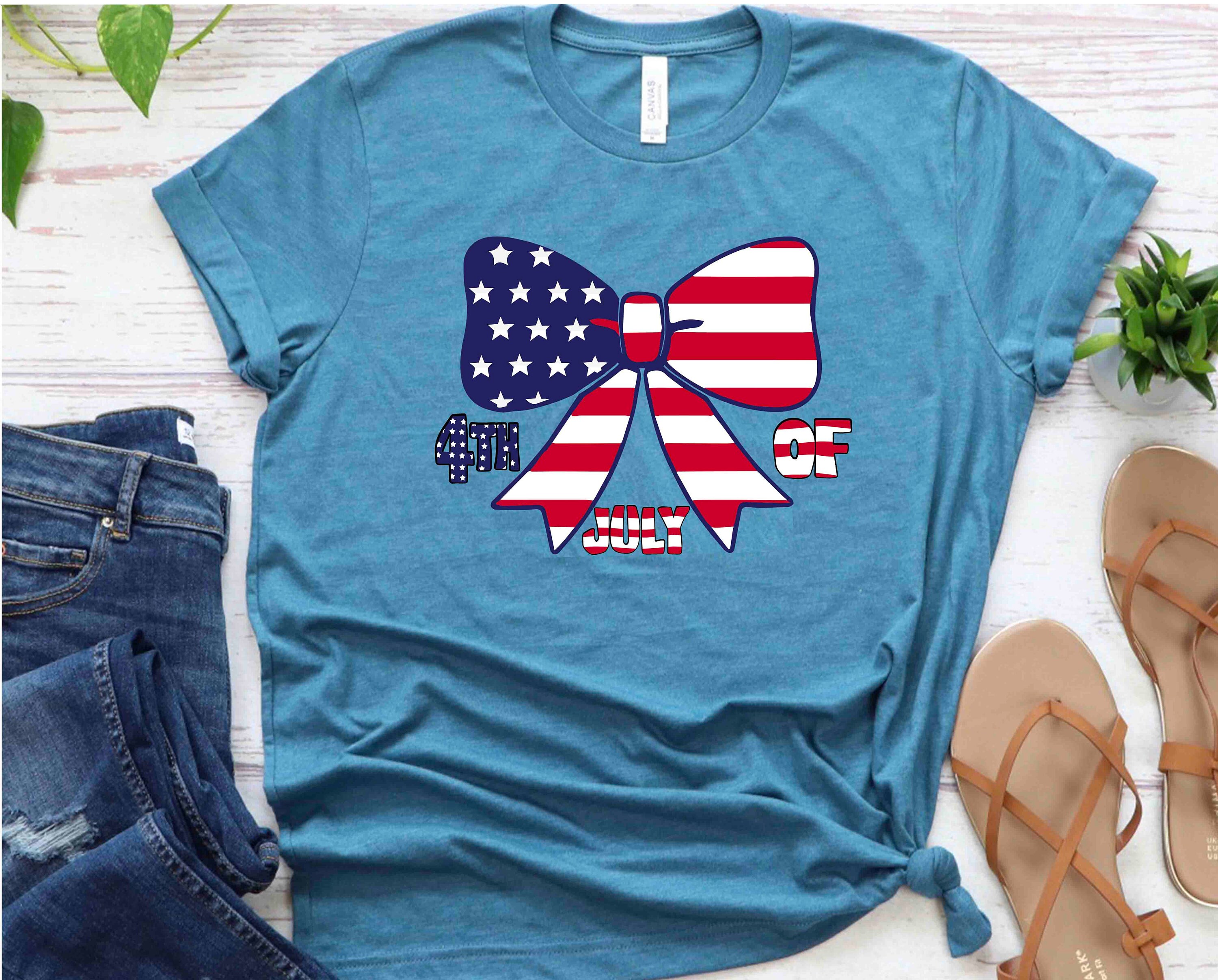 4th of July Bow SVG PNG EPS Stars and Stripes Bow American Etsy