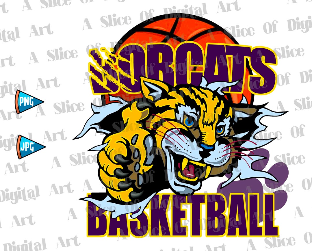 Bobcats Basketball PNG Bobcats Paw Bobcats Athletic Teams Etsy