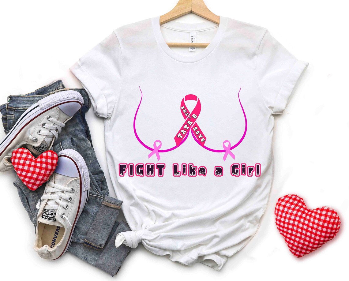 Fight Like a Girl Breast Cancer PNG Jpeg Breast Cancer Etsy