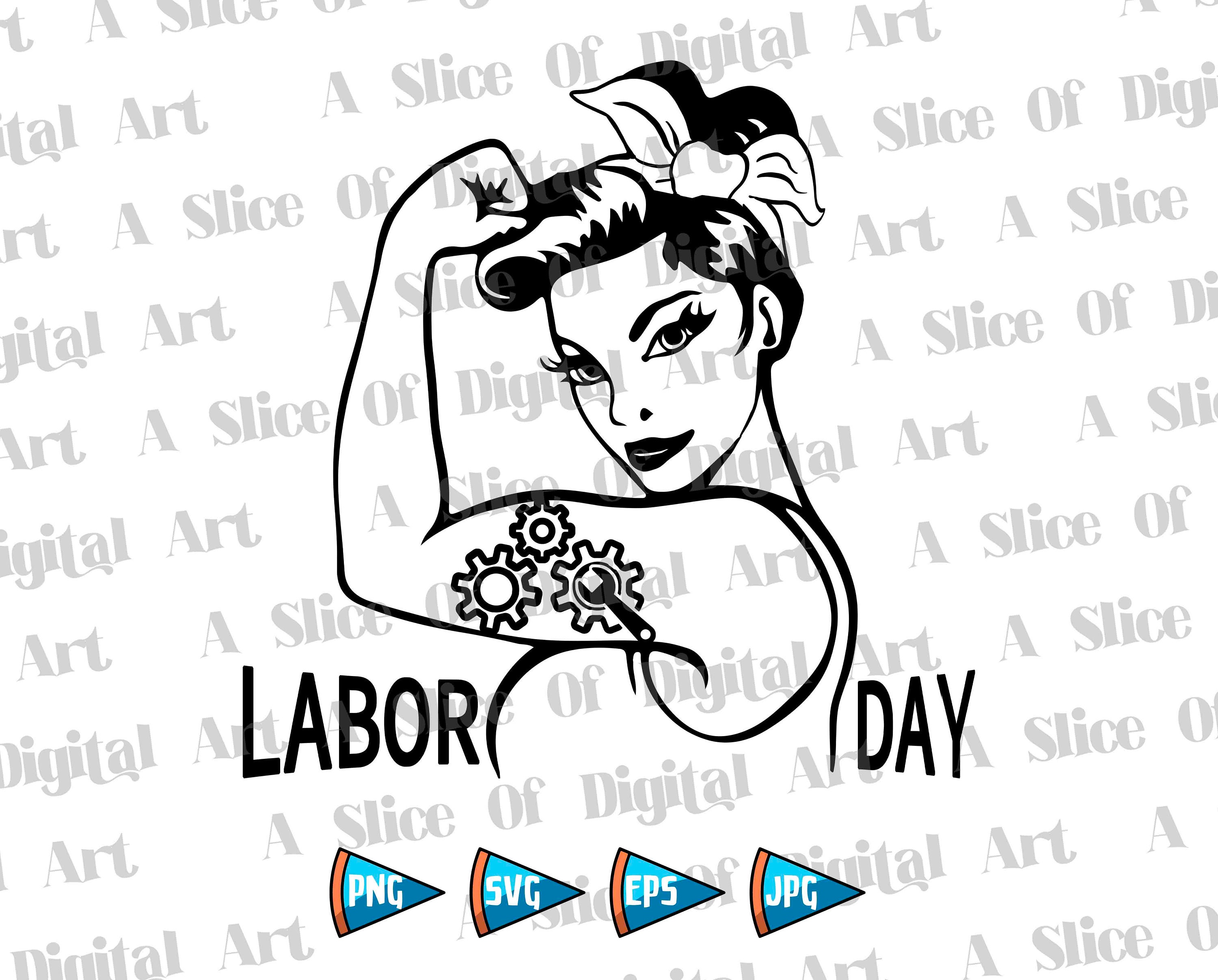 Union Worker Labor Day SVG PNG EPS Labor Day Fist Svg Rosie - Etsy