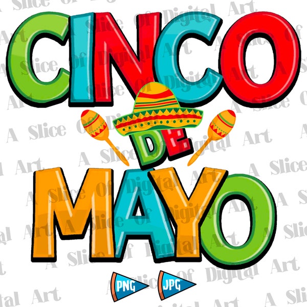 Cinco de Mayo PNG Jpeg Happy Cinco De Mayo Png Fiesta Sayings Mexico Png Sombrero Png Mexican Png Kids Cut File Sublimation Designs Download