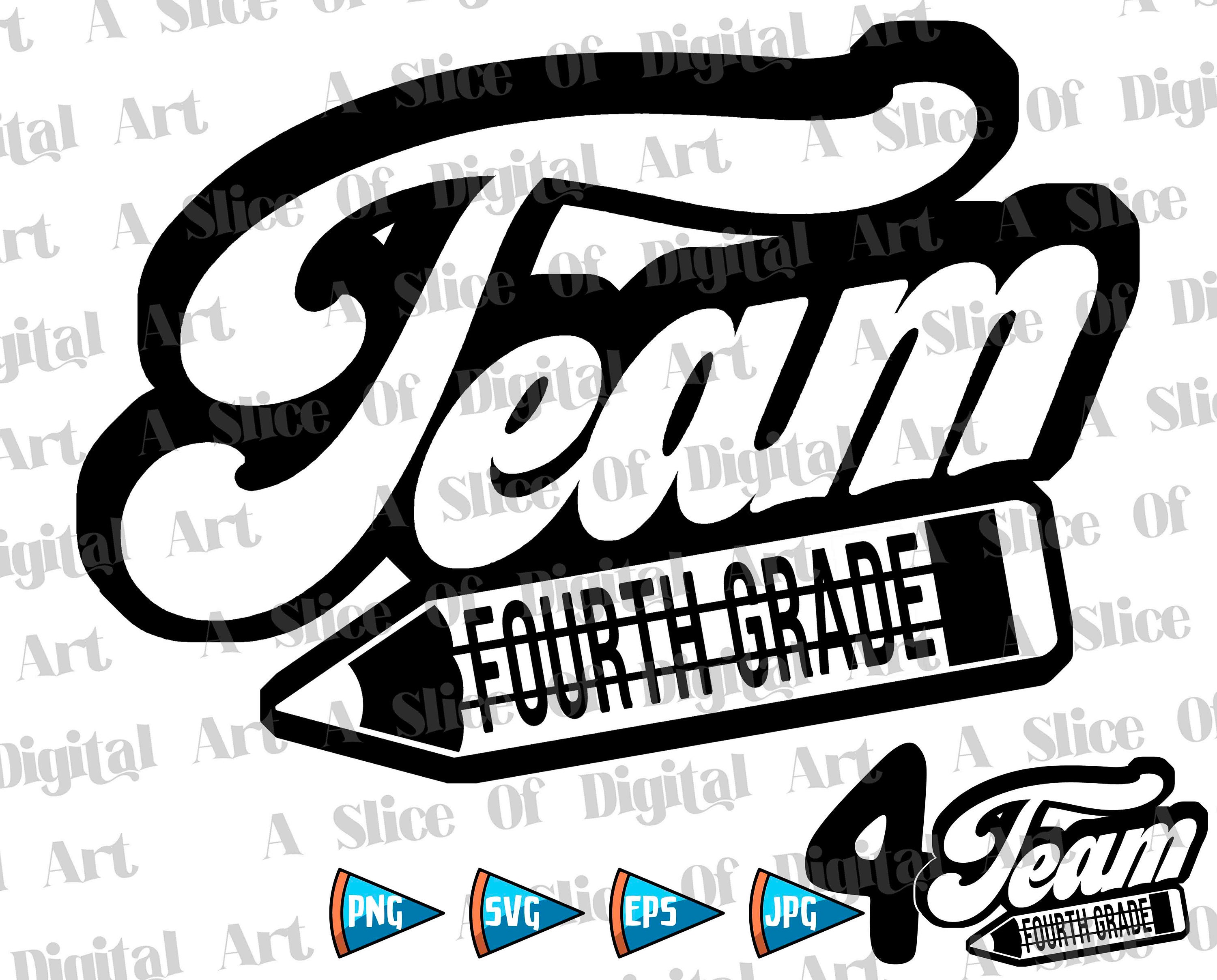 Team Fourth Grade SVG PNG Team 4st Grade Back to School - Etsy