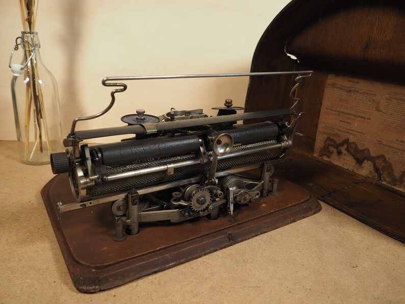 Hammond WIDE Carriage Typewriter Model 12 1906 Straight Etsy