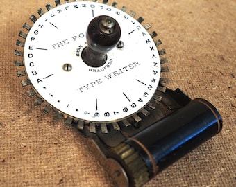 Rare POCKET No.1 typewriter (1891) antique English index type writer The Pocket original writing machine collectible schreibmaschine