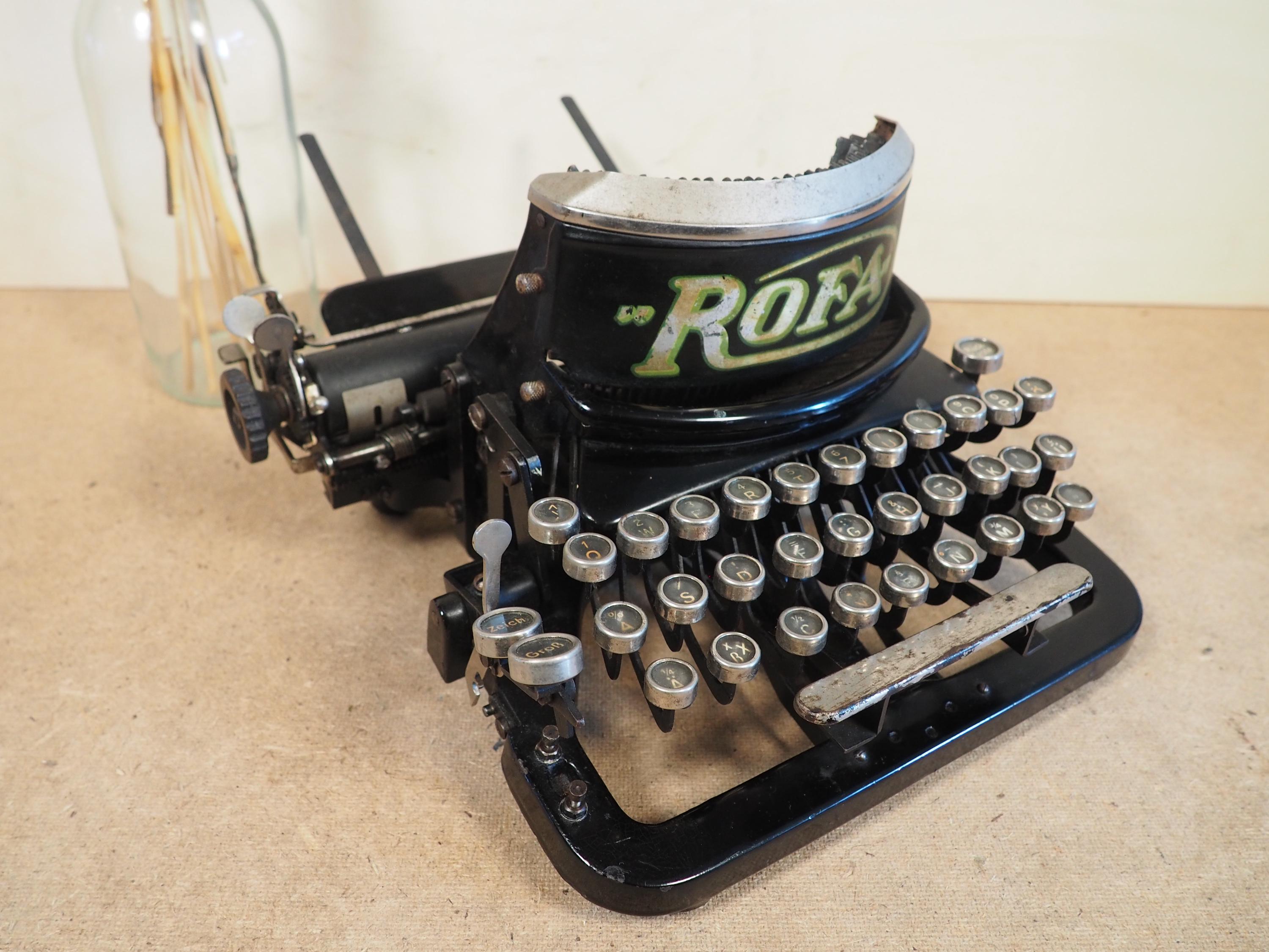 タイプライター ROFA (1924) 希少なアンティークタイプライター