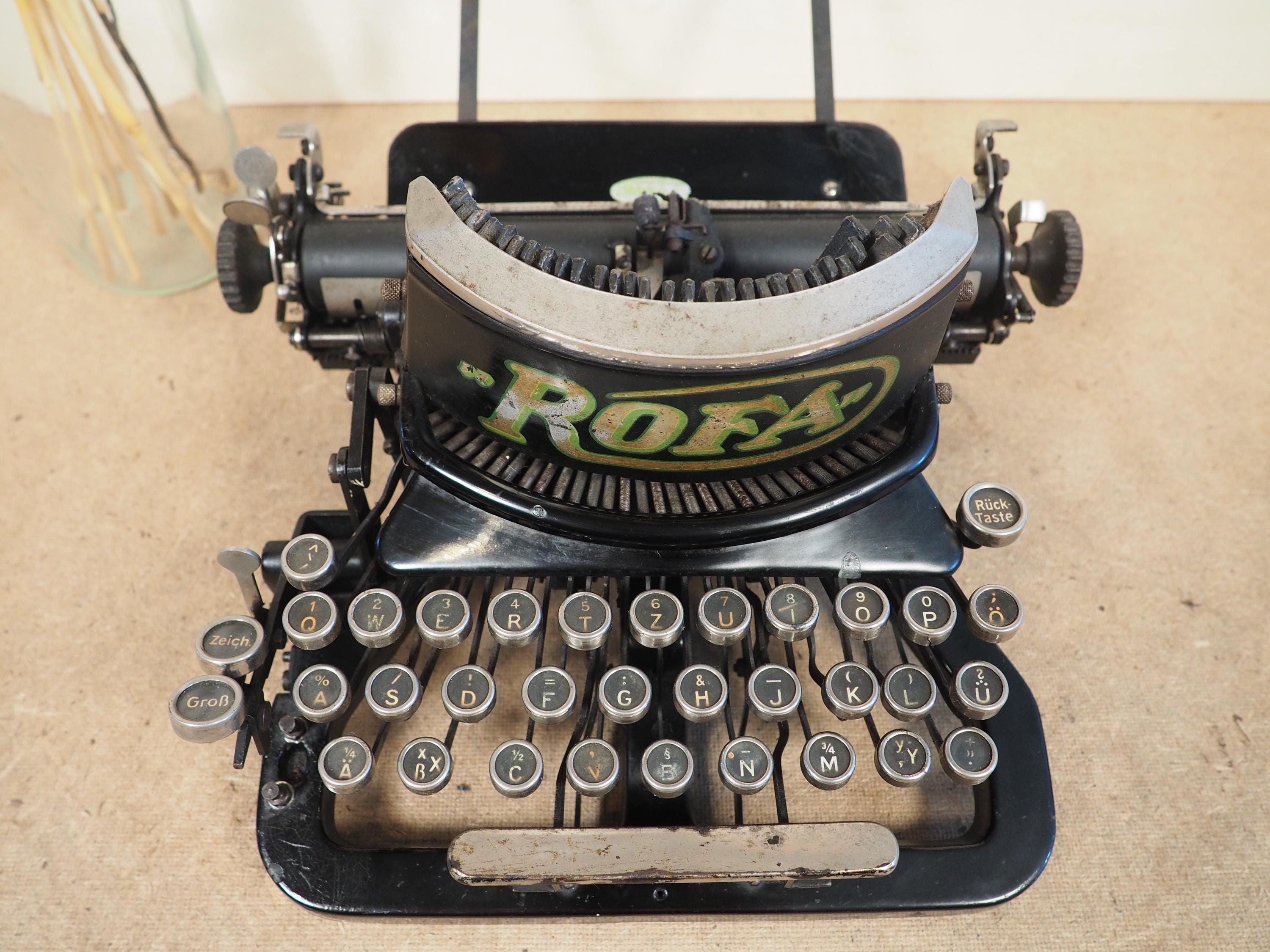 タイプライター ROFA (1924) 希少なアンティークタイプライター