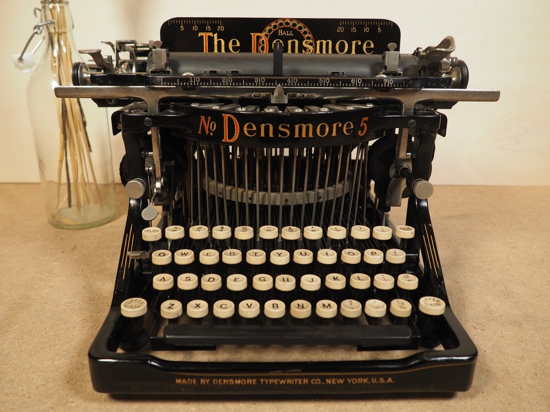 Typewriter Densmore WORKING Model 5 1907 Rare Sublime Antique
