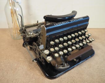 Antique IMPERIAL D portable typewriter 1923 vintage typewriter rare scheibmaschine machine a ecrire vintage portable
