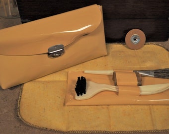 Vintage typewriter cleaning kit / etui or sheath original 1960's New Old Stock NOS maintenance kit