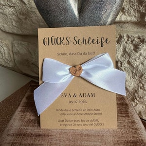 fiocchi portafortuna personalizzati inclusi fiocchi per carte/auto - regalo per gli ospiti - matrimonio