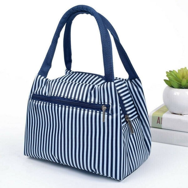 Handmade Insulated Lunch Bag Thermal Cooler Women Kids Picnic Food Box Tote Bags