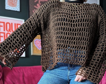 Bish Bash Mesh Top Crochet Pattern - Made to Measure - Etsy