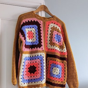 Square Eyes Jumper Crochet Pattern
