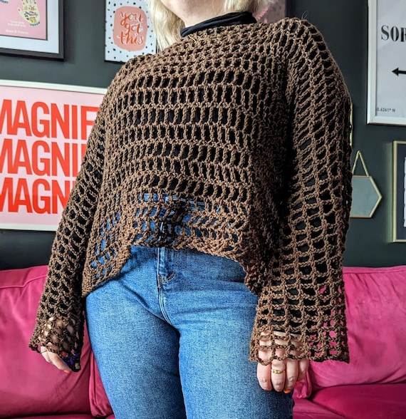 Bish Bash Mesh Top Crochet Pattern - Made to Measure - Etsy