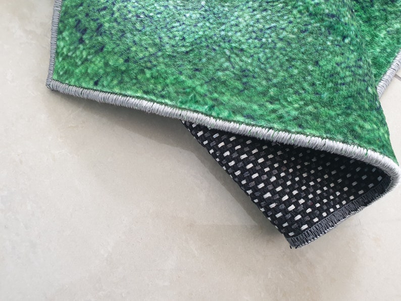 Wet Grass Rug off White Rug Wet Grass Nonslip Rug Cotton Etsy