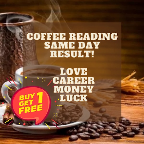 Turkish Coffee Reading, Tarot Reading, Tarot Fortune, Tasseomancy, Psychic, Love Fortune, coffee cup reading, Fast Response, same day result