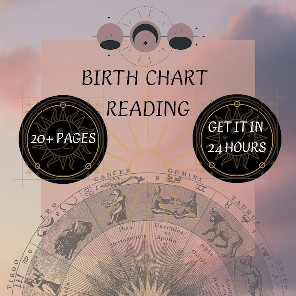 Natal Chart Reading Etsy
