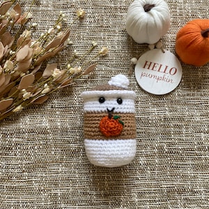 Handmade Amigurumi Pumpkin Spice Latte