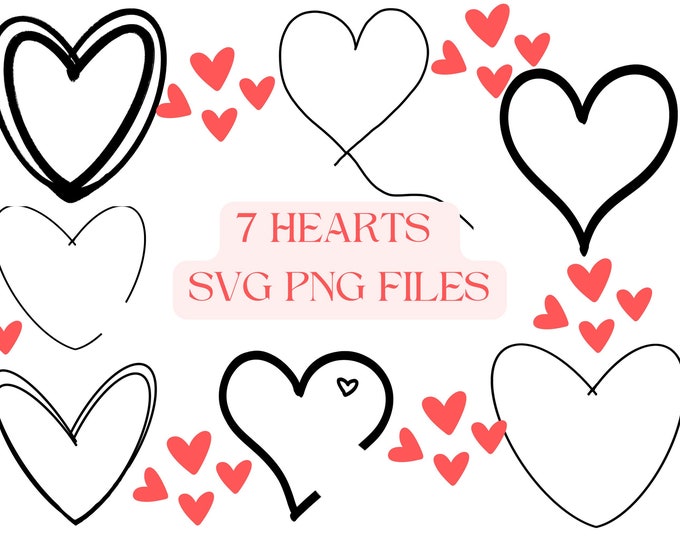 Heart Svg Bundle Heart Jpeg Png Hand Drawn Heart Svg Open Heart Svg ...