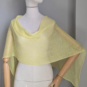 Linen Poncho with Sequins –  Boho Chic Gift for Her– Sheer Linen Summer Cover Up – Handmade Beach Shawl – Convertible Scarf Cape for Women