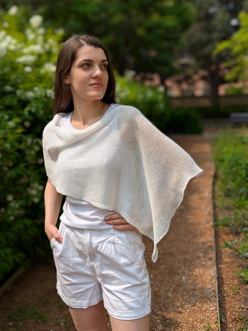 thumbnail image 2 of Black Sheer Poncho Shrug Top For Women Lightweight, Women Mesh Poncho For Summer, Mesh Shawl Shrug Pullover Sweater - Product Details 2 of 12