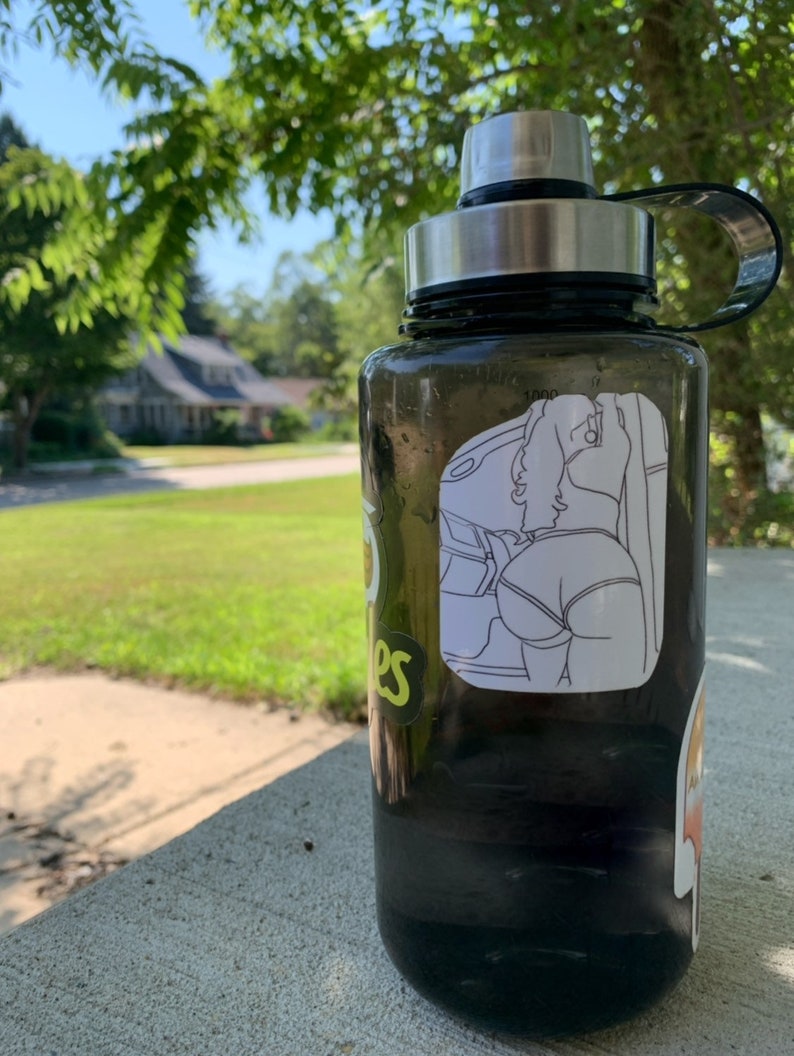 Custom Line Drawing Sticker Vinyl Decal Water Bottle Decal Etsy