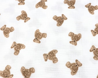 Double Cotton Gauze Fabric,Cotton Fabric, Muslin Cotton Fabric,Baby Fabric,Sleepwear Fabric,Natural Fabric,Blanket Fabric,Fabric by 1/2 yard
