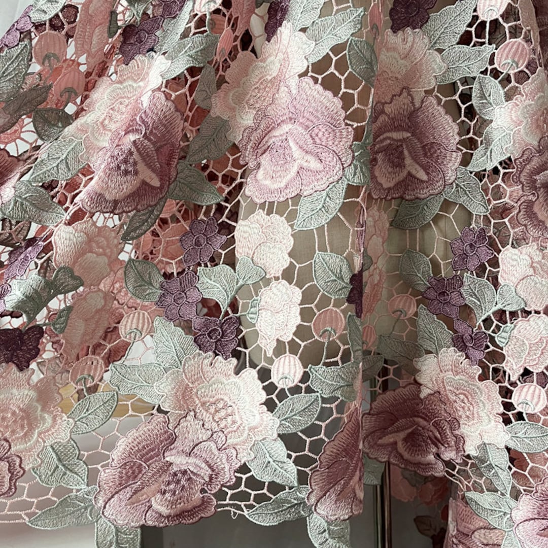 Flower Lace Fabric,designer Fabric,hollow Fabric,lace Fabric,soft ...