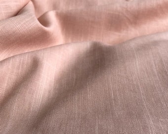 Solid Linen Fabric,Designer Fabric,Plain Fabric,Pink Fabric,Solid Fabric,Soft Fabric,Summer Dress Fabric,Fabric By The Yard,Linen Fabric