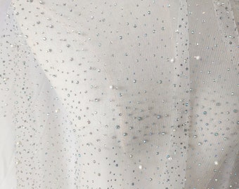 Lace Fabric,Wedding Tulle Mesh Fabric,Printed Fabric,Wedding Lace Fabric,Bridal Dress Fabric,Designer Fabric,Fabric By 1/2 Yard