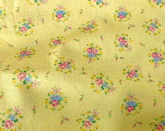 Tessuto di cotone a fiori, tessuto di design, tessuto a fiori, tessuto di cotone, tessuto a fiori stampato, tessuto morbido, tessuto per abiti estivi, tessuto da 1/2 iarda