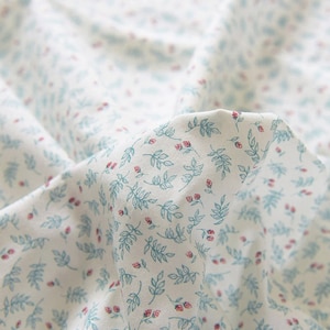 Blue Flower Cotton Fabric,Designer Fabric,Flower Fabric,Cotton Fabric,Printed Fabric,Soft Fabric,Summer Dress Fabric,Fabric By The Yard
