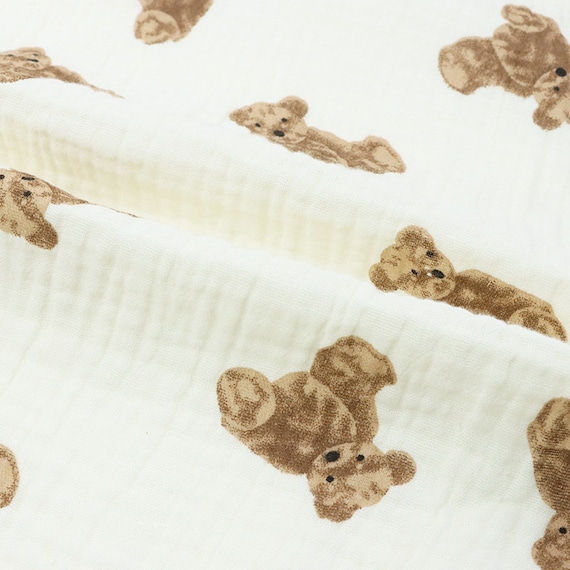 Double Cotton Gauze Fabric,Cotton Fabric, Muslin Cotton Fabric,Baby Fabric,Sleepwear Fabric,Natural Fabric,Blanket Fabric,Fabric by 1/2 Yard