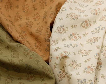 Flower Cotton Fabric,Pillow Fabric,White Fabric,Flower Fabric,Cotton Fabric,Quilting Fabric,Soft Fabric,Dress Fabric,Fabric By 1/2 Yard