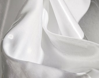 Solid Satin Fabric,Designer Fabric,Plain Satin Fabric,White Satin Fabric,Soft Fabric,Summer Dress Fabric,Fabric By The Yard,Satin Fabric