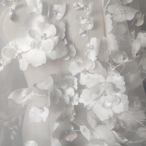 Blumen Spitze Stoff,Hochzeit Tüll Mesh Stoff,Bestickter Stoff,Hochzeit Spitzenstoff,Brautkleid Stoff,Designer Stoff,Stoff Massenware
