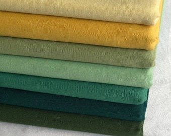 Solid Linen Fabric,Designer Fabric,Plain Fabric,Green Fabric,Solid Fabric,Soft Fabric,Summer Dress Fabric,Fabric By The Yard,Linen Fabric