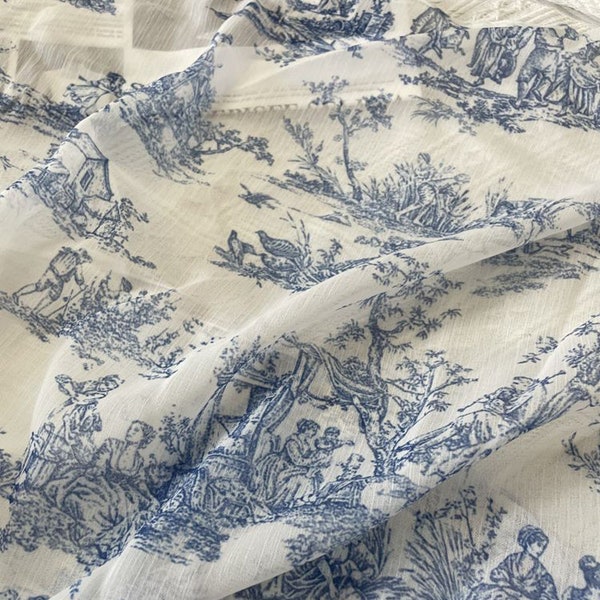 Vintage Chiffon Fabric,Designer Fabric,Flower Fabric,Chiffon Fabric,Printed Fabric,Soft Fabric,Summer Dress Fabric,Fabric By The Yard