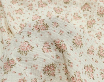 Double Cotton Gauze Fabric,Cotton Fabric, Muslin Cotton Fabric,Baby Fabric,Sleepwear Fabric,Natural Fabric,Clothes Fabric,Fabric by 1/2 yard